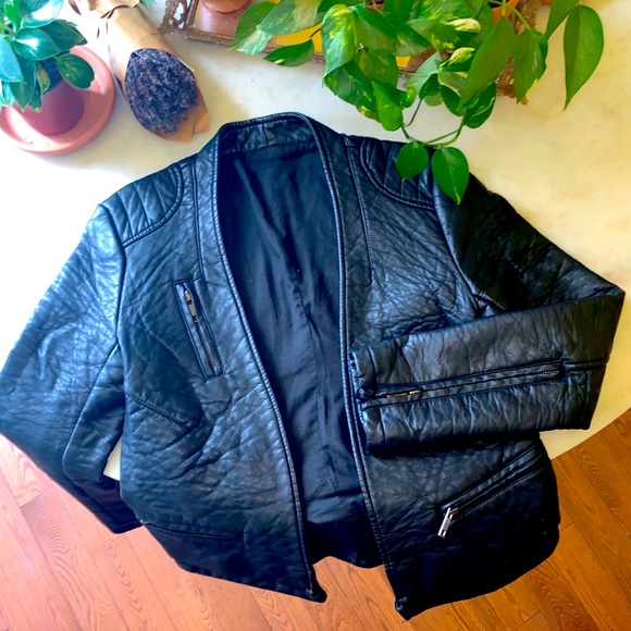 Faux leather jacket - Picture 1 of 4